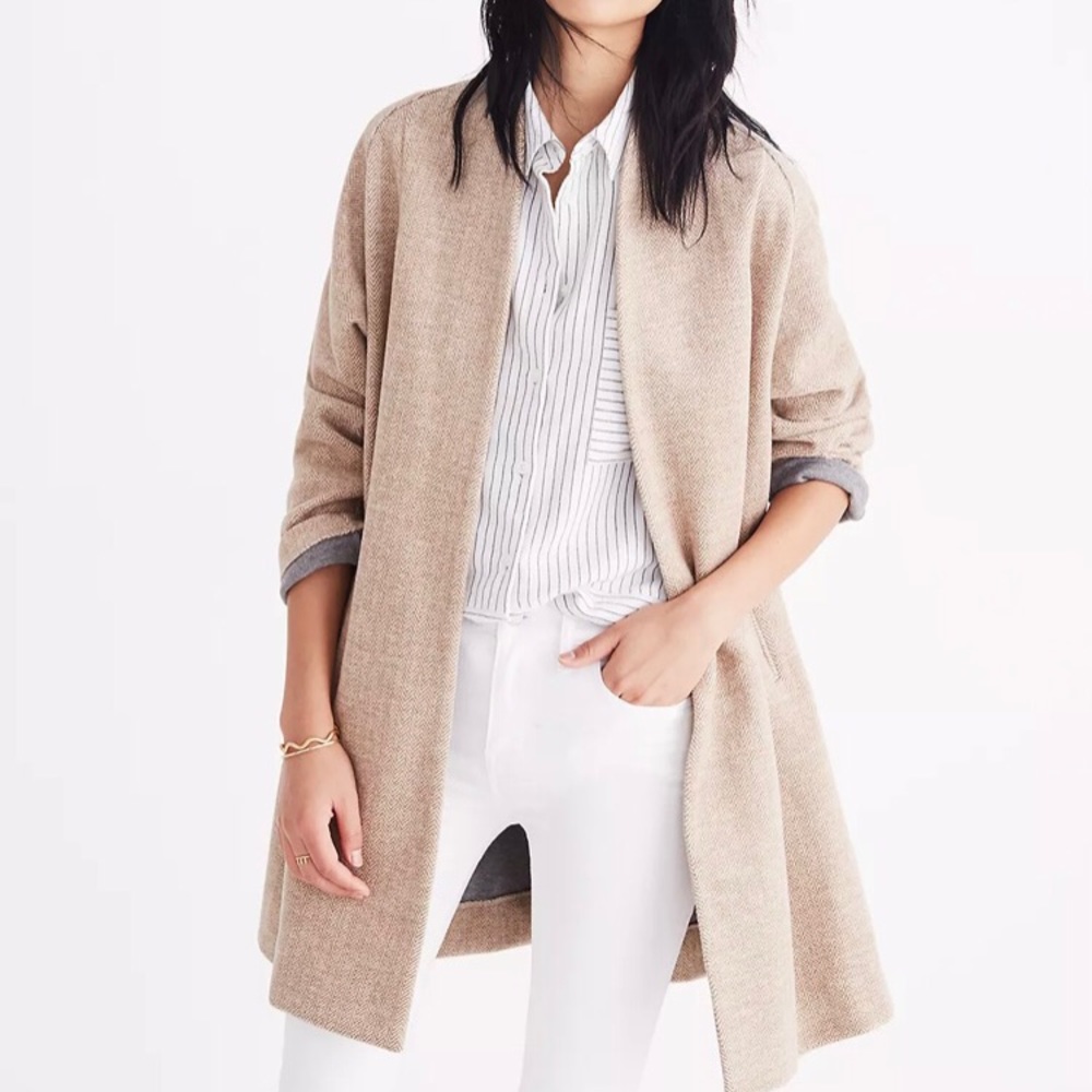 Madewell Stanza Herringbone Coat